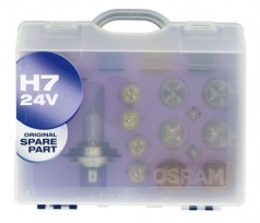 OSRAM-Lampenset, 24V H7, 14 Lampen, 6 Sicherungen, in Kunststoff