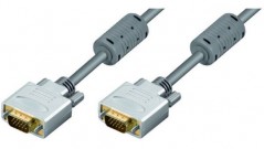 VGA-/SVGA-Kabel, Metallstecker, vergoldet, 15-polig, 10 m