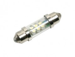 SV8,5-5, 11x41 mm Soffittenlampe, 24V, 6 weie LEDs, 2 Stk. im B