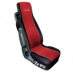 Polyester LKW Sitzbezug ELISA, rot/schwarz