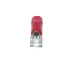 Flachstecker rot, 4,8 mm, fr Kabel bis 1,5 mm 100 St. lose