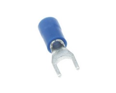 Gabel blau, 5mm, fr Kabel bis 2,5 mm, 100 St. lose