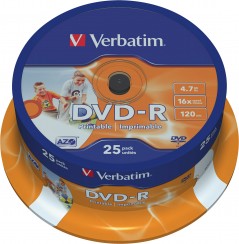 DVD-R 4,7GB 16X 25er SP Printable Promopack(25Pezzo)